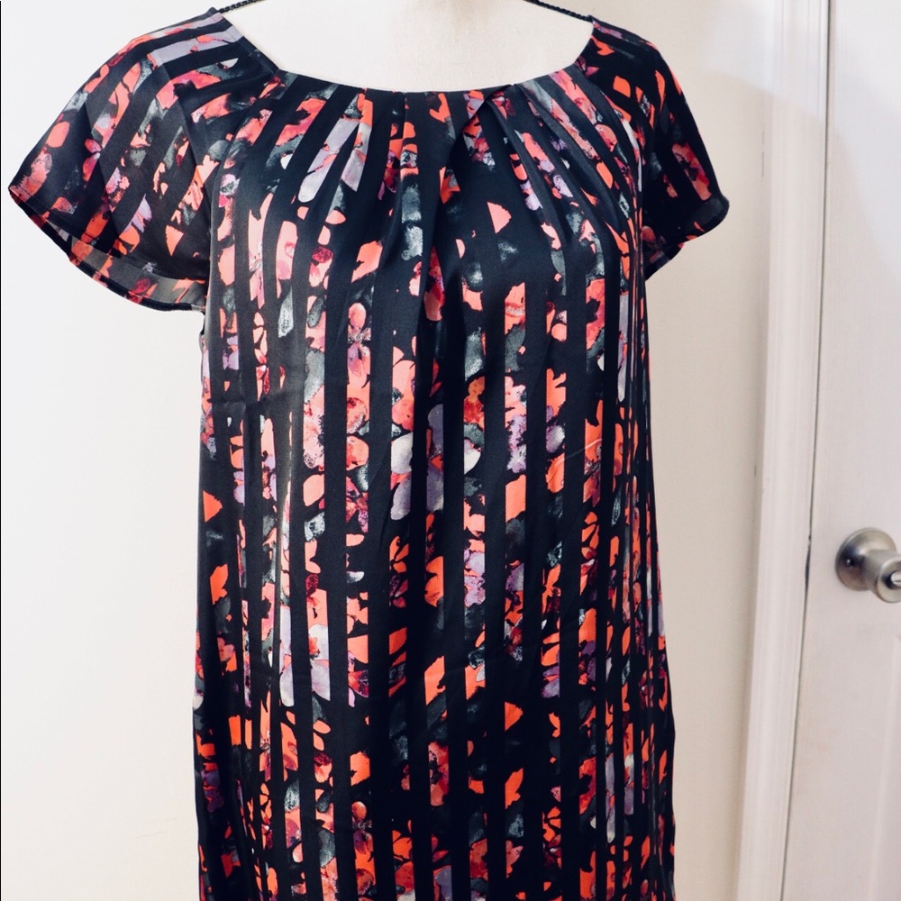 Black and Pink Rose dress 🥀